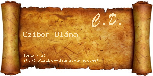 Czibor Diána névjegykártya