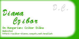 diana czibor business card